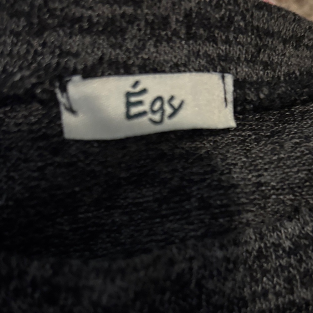 Cozy Black and Teal Layered Women's Sweater - Picture 3 of 3